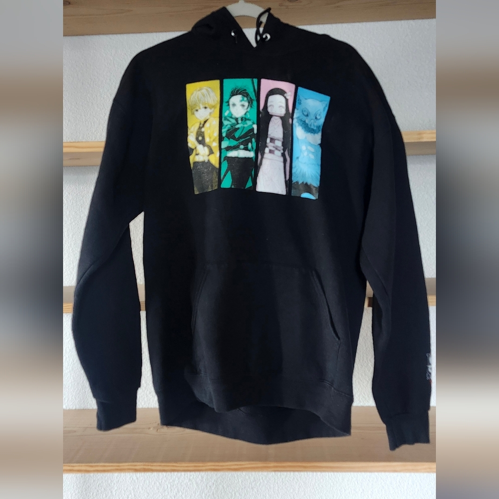 Demon Slayer All Black Hoodie SZ:L